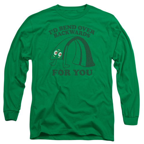 Image for Gumby Long Sleeve T-Shirt - Bend Backwards