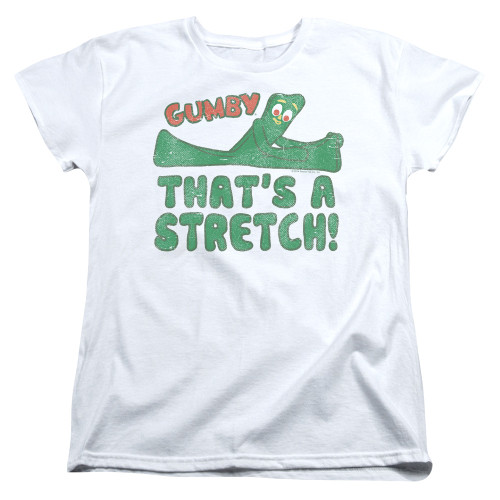 Image for Gumby Woman's T-Shirt - That's a Stretch