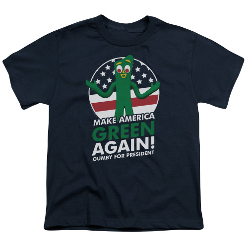 Image for Gumby Youth T-Shirt - Gumby for President