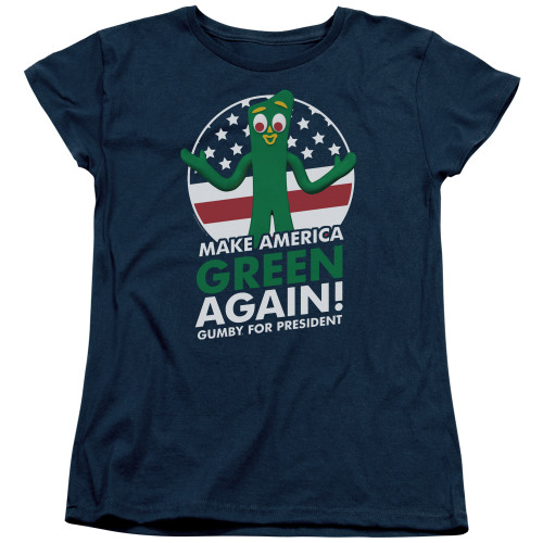 Image for Gumby Woman's T-Shirt - Gumby for President