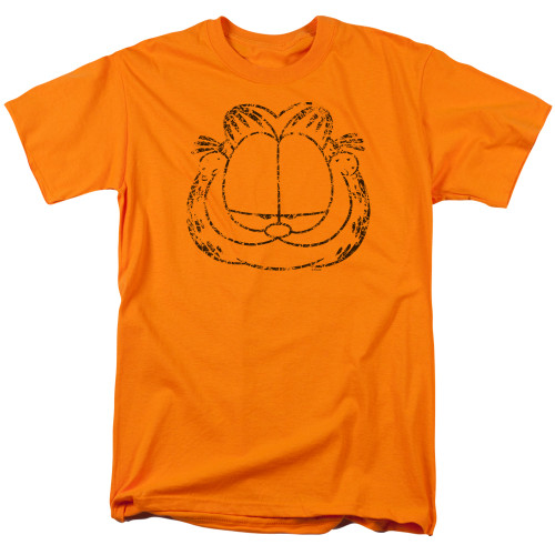 Image for Garfield T-Shirt - Smirking Distressed