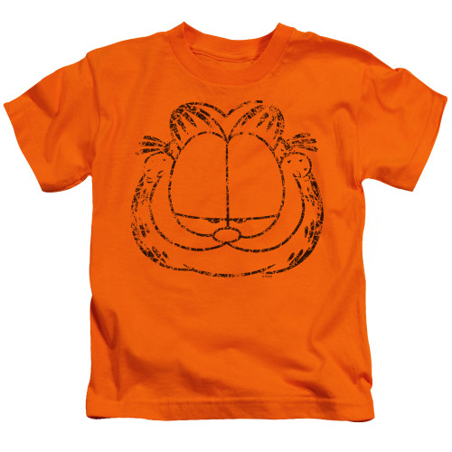 Image for Garfield Kids T-Shirt - Smirking Distressed