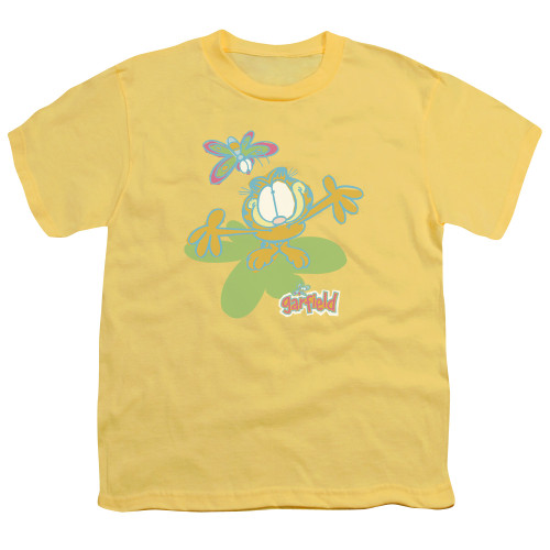 Image for Garfield Youth T-Shirt - Butterfly