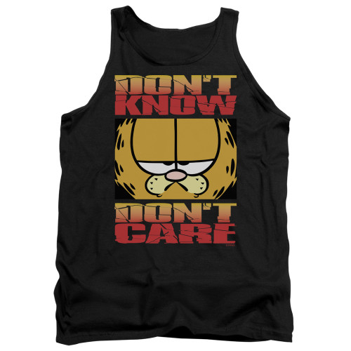 Image for Garfield Tank Top - Don't Know Don't Care