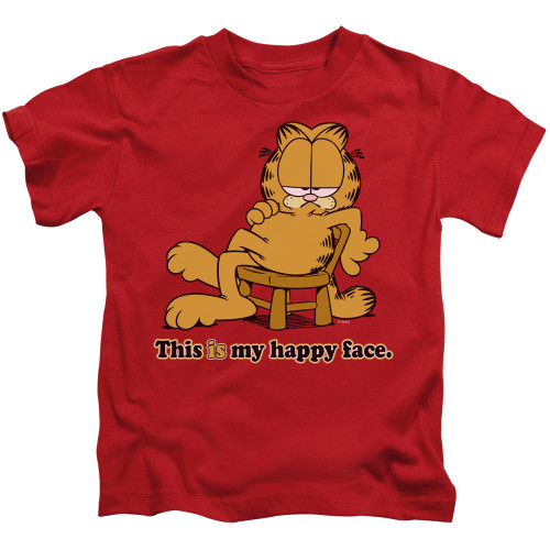 Image for Garfield Kids T-Shirt - Happy Face