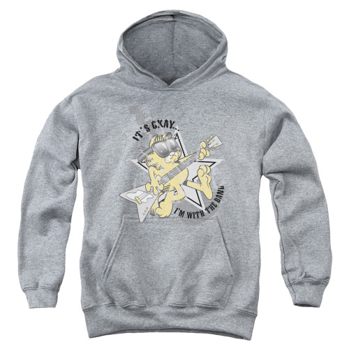 Image for Garfield Youth Hoodie - I'm With the Band