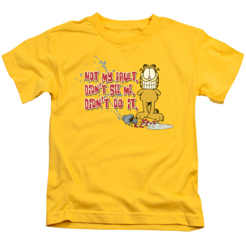 Image for Garfield Kids T-Shirt - Not My Fault