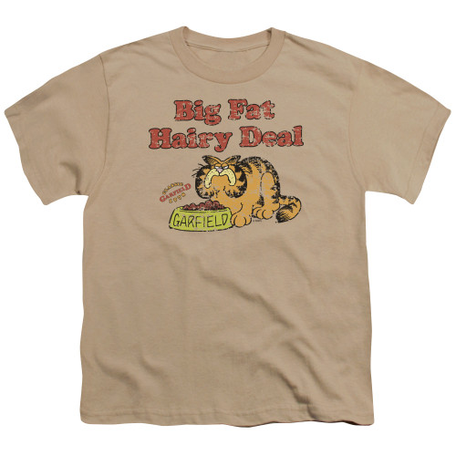 Image for Garfield Youth T-Shirt - Big Fat Hairy Deal