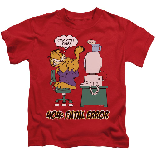 Image for Garfield Kids T-Shirt - Compute This