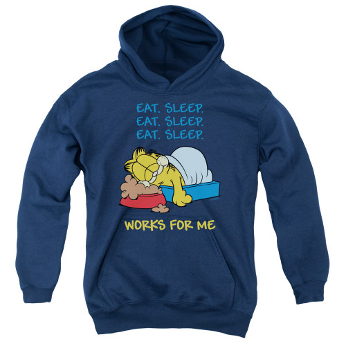 Image for Garfield Youth Hoodie - Works for Me
