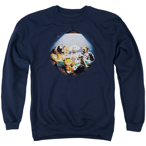 Image for Garfield Crewneck - Playing with the Big Dogs