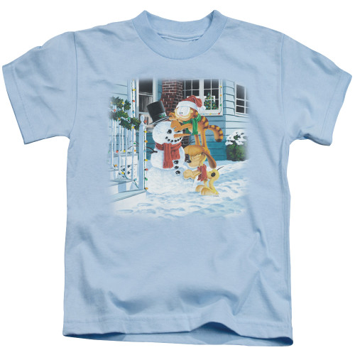 Image for Garfield Kids T-Shirt - Snow Fun