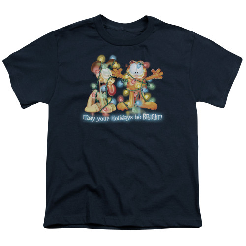 Image for Garfield Youth T-Shirt - Bright Holidays