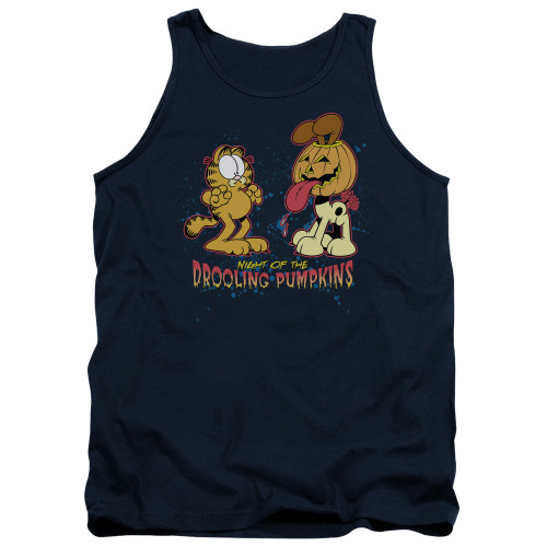 Image for Garfield Tank Top - Drooling Pumpkins