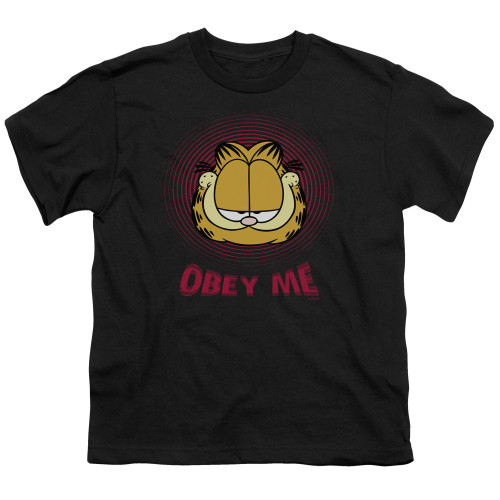 Image for Garfield Youth T-Shirt - Obey Me