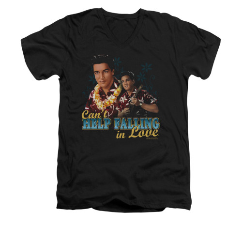 Elvis V-Neck T-Shirt Can't Help Falling