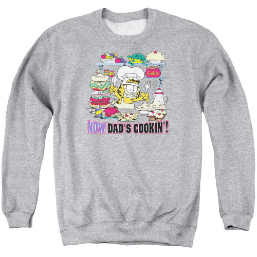 Image for Garfield Crewneck - Now Dads Cooking