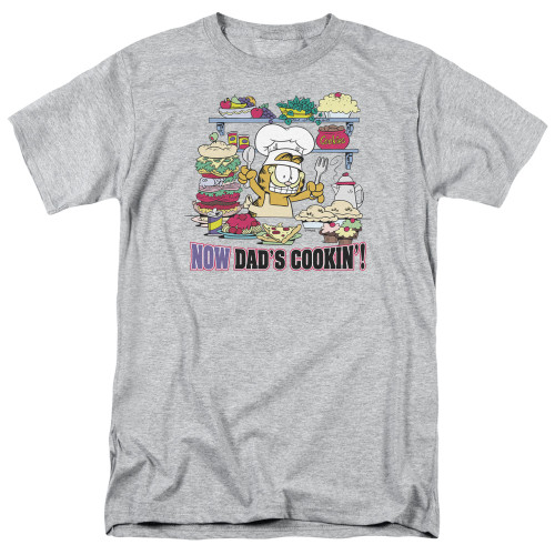 Image for Garfield T-Shirt - Now Dads Cooking