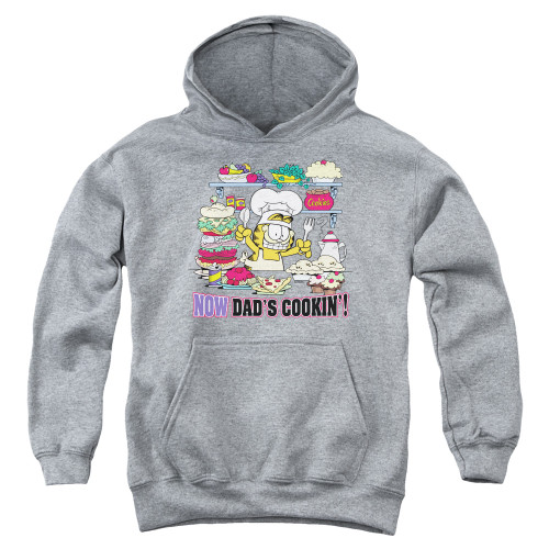 Image for Garfield Youth Hoodie - Now Dads Cooking