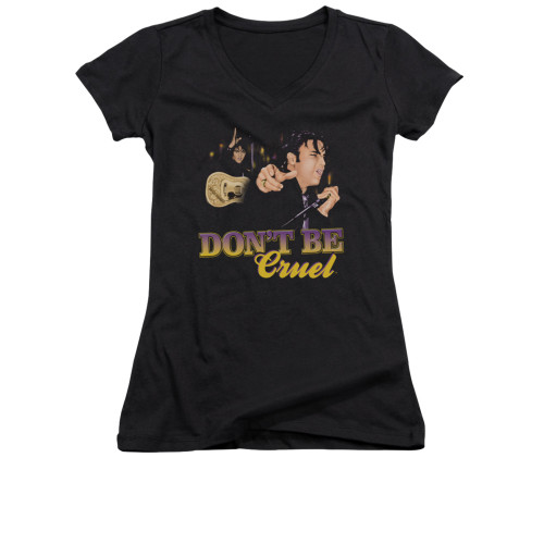 Elvis Girls V Neck T-Shirt - Don't Be Cruel