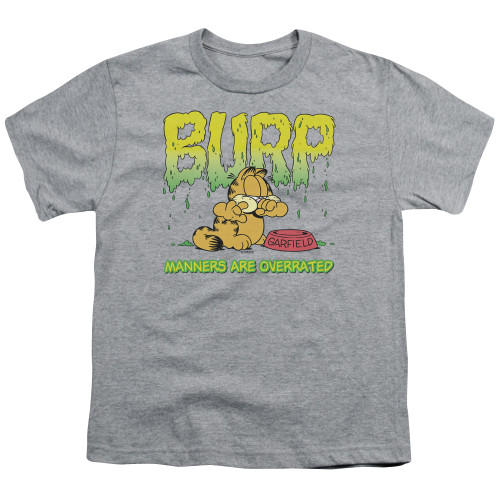 Image for Garfield Youth T-Shirt - Manners