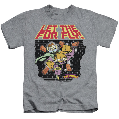 Image for Garfield Kids T-Shirt - Let the Fur Fly