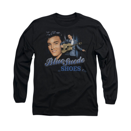 Elvis Long Sleeve T-Shirt - Blue Suede Shoes