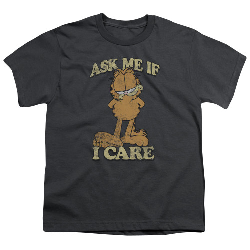 Image for Garfield Youth T-Shirt - Ask Me