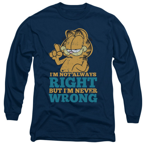 Image for Garfield Long Sleeve Shirt - Never Wrong