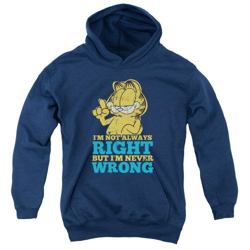 Image for Garfield Youth Hoodie - Never Wrong