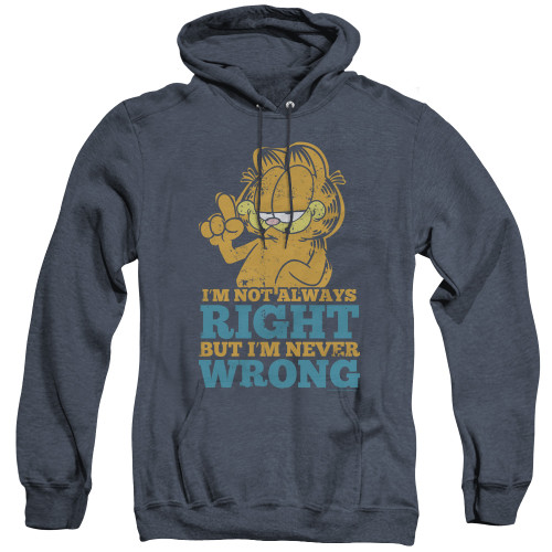 Image for Garfield Heather Hoodie - Never Wrong