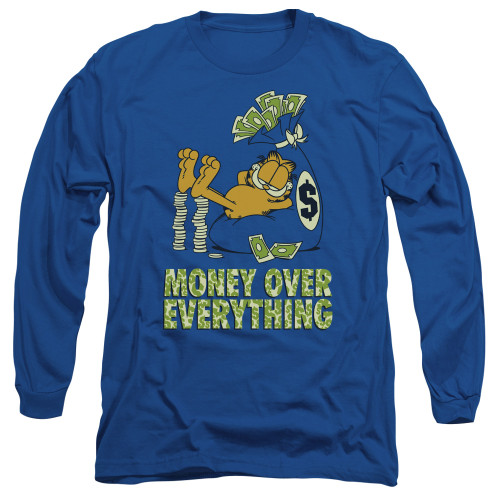 Image for Garfield Long Sleeve Shirt - Money is Everything