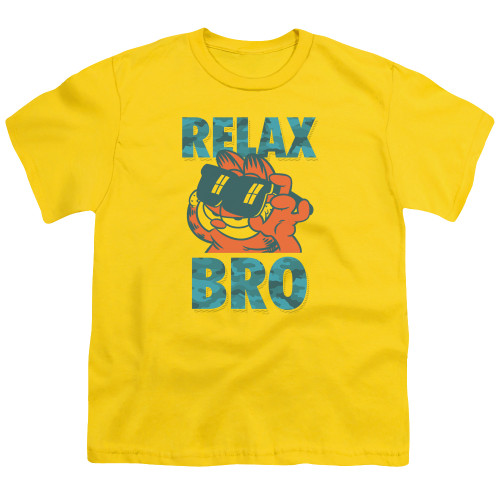 Image for Garfield Youth T-Shirt - Relax Bro