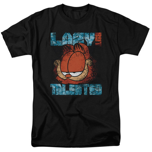 Image for Garfield T-Shirt - Lazy but Talented Distressed