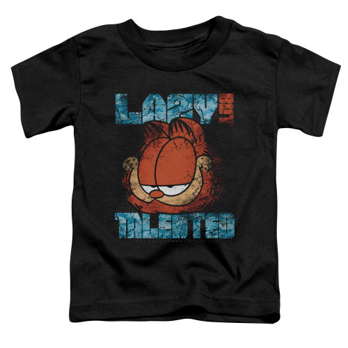 Image for Garfield Toddler T-Shirt - Lazy but Talented Distressed