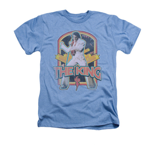 Elvis Heather T-Shirt - Distressed King