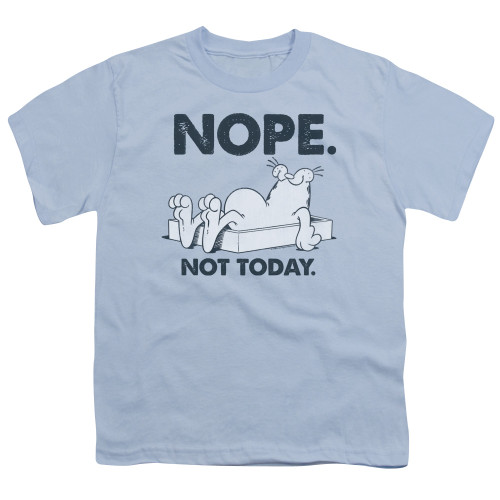 Image for Garfield Youth T-Shirt - Nope