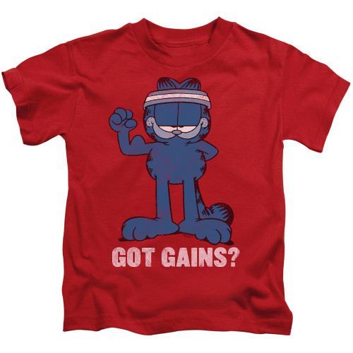 Image for Garfield Kids T-Shirt - Got Gains