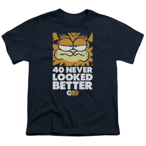 Image for Garfield Youth T-Shirt - Forty Looks