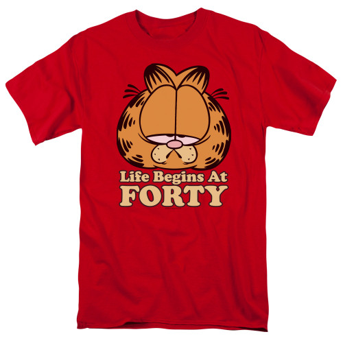 Image for Garfield T-Shirt - Life Begins at Forty