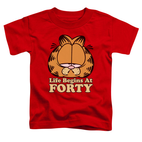 Image for Garfield Toddler T-Shirt - Life Begins at Forty