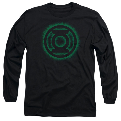 Image for Green Lantern Long Sleeve Shirt - Green Flame Logo