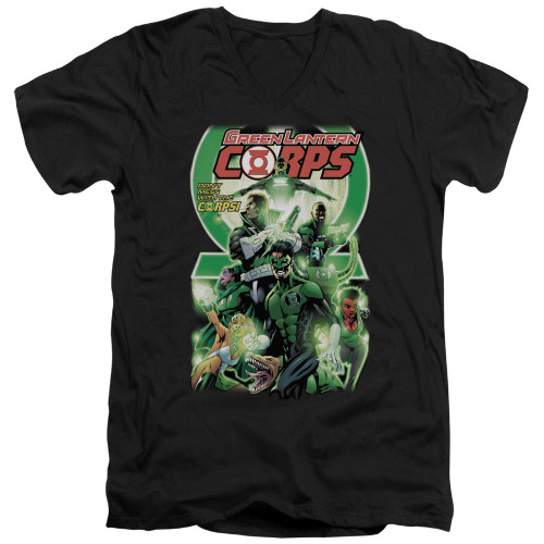 Image for Green Lantern V Neck T-Shirt - GL Corps #25 Cover