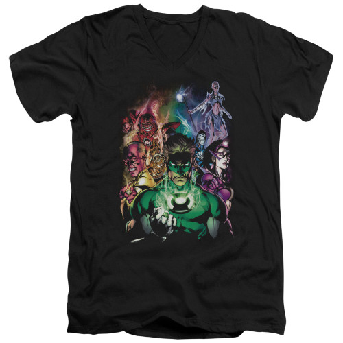 Image for Green Lantern V Neck T-Shirt - The New Guardians