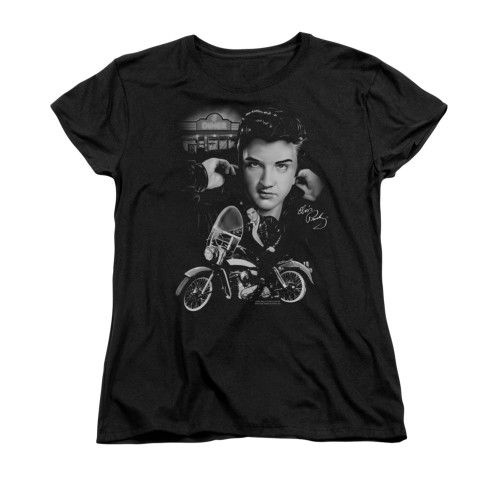 Elvis Woman's T-Shirt - The King Rides Again