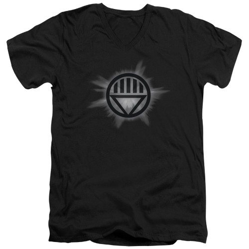 Image for Green Lantern V Neck T-Shirt - Black Glow