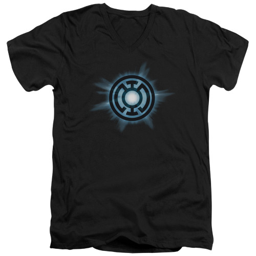 Image for Green Lantern V Neck T-Shirt - Blue Glow