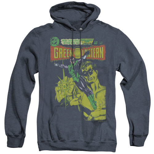 Image for Green Lantern Heather Hoodie - Vintage Cover