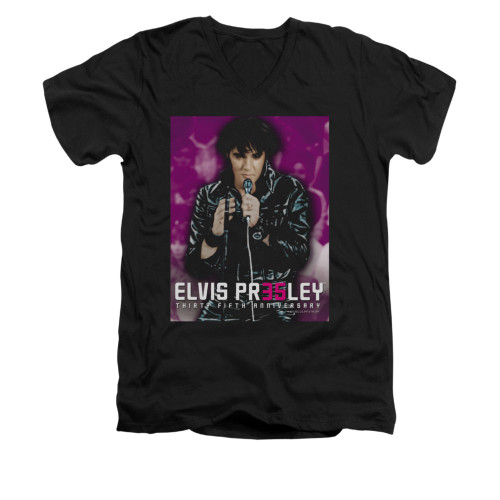 Elvis V-Neck T-Shirt 35 Leather