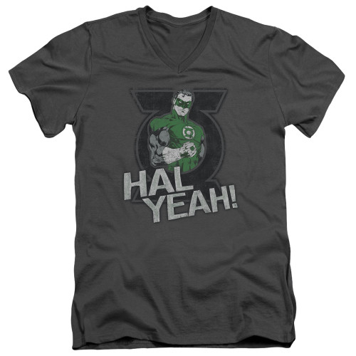 Image for Green Lantern V Neck T-Shirt - Hal Yeah